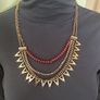 Multichain gold tone necklace Image 2