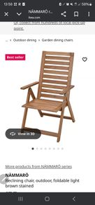 Outdoor dining table and chairs