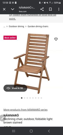 Outdoor dining table and chairs