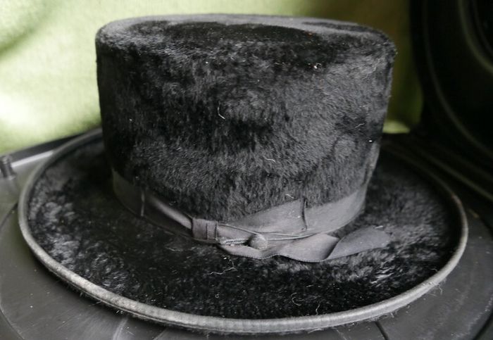 Antique Rabbit Fur Hasidic Chasidko Jewish Hat Boro Park Hatters , Original Box