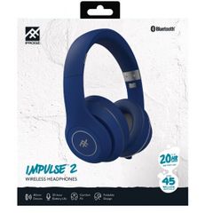 IFROGZ Impulse 2 Headset Wired & Wireless Head-band Music Micro-USB Bluetooth Blue