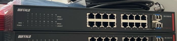Buffalo Layer2 16 port switch  BS-GS2016 best for audio