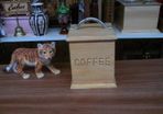 wooden coffee container
