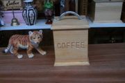 wooden coffee container
