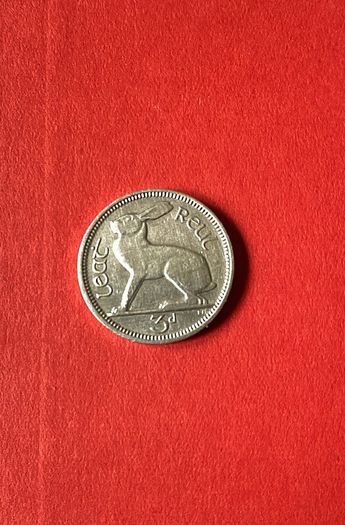 Vintage Irish Three Pence Coin - 1968