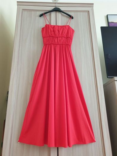 Cos Red Dress Size Uk 14