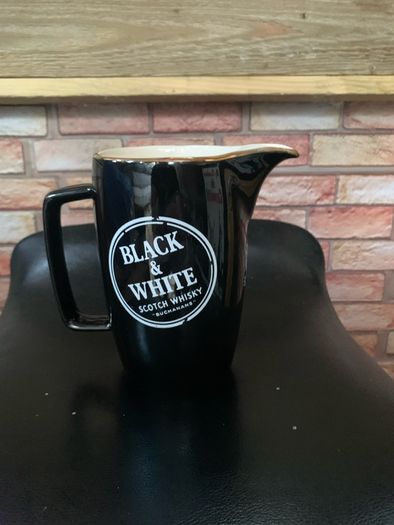 Black and White Scotch Whisky Jug