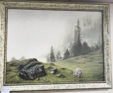 Original Oil Painting  - Emerald Silence