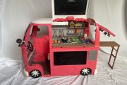 Our generation food truck, bathtub, picnic table, dolls, and clothes