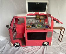 Our generation food truck, bathtub, picnic table, dolls, and clothes