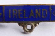 Vintage Ireland Pin - Royal Blue - Bar Pin - Enamel Paint