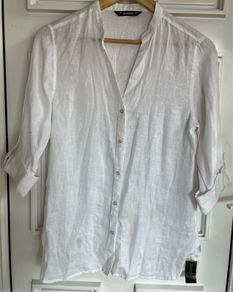 White linen shirt