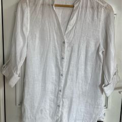 White linen shirt