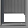 Garden Shed Anthracite 126x97.5x177 cm Galvanised Steel Image 7