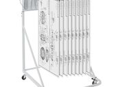 Mobile Blueprint Storage Rack Plan Holder with 12 Pivot Brackets 240 lbs