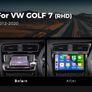 7" Android 14 radio for Volkswagen Golf 2012-2020 Image 2