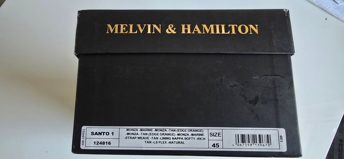 Melvin & Hamilton Men's Low Shoes Loafers Santo 1, Blue, EU 45, UK 11, US 12