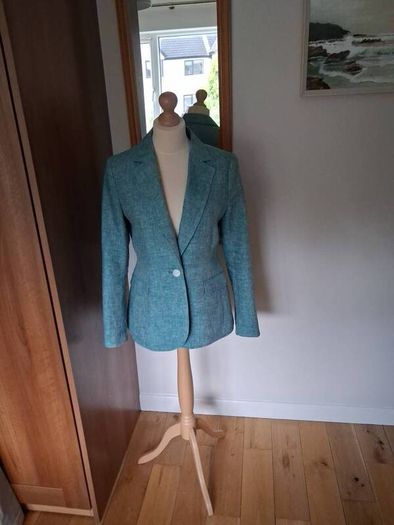 hobbs green mirabel linen blazer Size 10