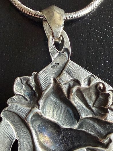 silver necklace