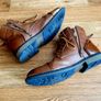 Men's Brown Leather Side-Zip Boots Image 6