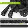 Expandable Garden Hose Pipe - 100FT Flexible Expanding Water Hose, Lightweight, Leakproof with 8 Function Hose Pipe Spray Gun, 3/4", 1/2" Connectors Image 2