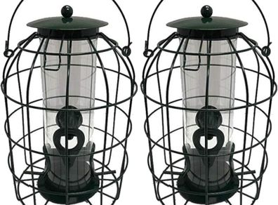 2 x Handy Home and Garden Squirrel Resistant Bird Seed Feeder