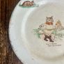 Antique 1930s Arklow Pottery green stamp Puss in Boots small side plate Image 3