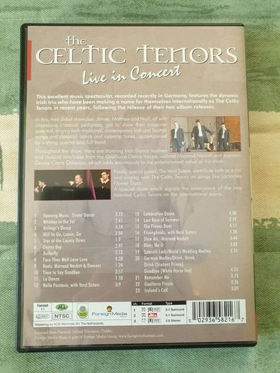 The Celtic Tenors DVD 2002 2006 Live In Concert