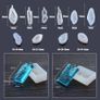 FREE EXPRESS SHIPPING 43 PCS Clear Jewelry Silicone Molds Set Water Wave Casting Mold Set Included 22 PCS Jewelry Resin Casting Mold and 3 Style Accessories for Jewelry Craft Making DIY Image 2