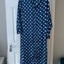 Dancing Leopard Silky Blue Dress UK12 Image 5
