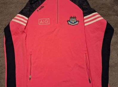 Dublin GAA O'Neills Gaelic Football Half Zip Jersey (Ladies Size 10) FREE POST
