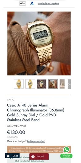 Casio Vintage A140WEG-9AEF Gold