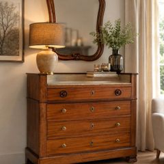 Chest of Drawers, Mahogany, marble top