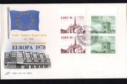 1978 Ireland Europa Architecture Commemorative Stamps Pairs Hibernian First Day Cover (FDC) with Baile Atha Cliath (Dublin) pictorial cancel