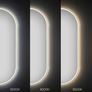 LED Bathroom Mirror Oval Gold Frame Antifog Fog Free Dual LED Image 9