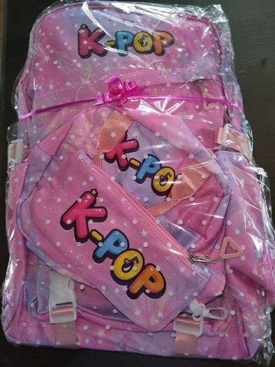 kpop school bag set