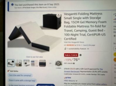 folding mattress