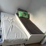 Single Bed with underbed (SLAKT - Bed frame with underbed and storage, white, 90x200 cm) Image 4