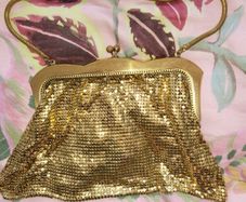 Vintage gold purse, bag