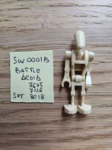 lego sw0001b battle droid,  set 7675, 7126, 8018
