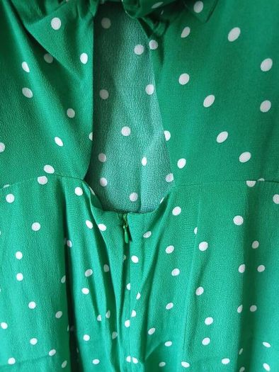 Warehouse polkadot midi dress 12