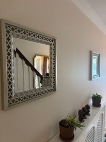 Pair of Moroccan-Style Silver Wall Mirrors