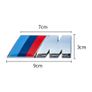 90mm Large Bmw ///m-sport M Sport Power Emblem Logo Badge M-tech Chrome Front Rear Side Universal Image 2