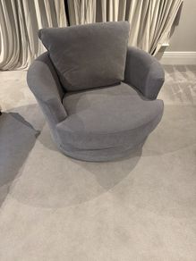 swivel cuddler/ love seat