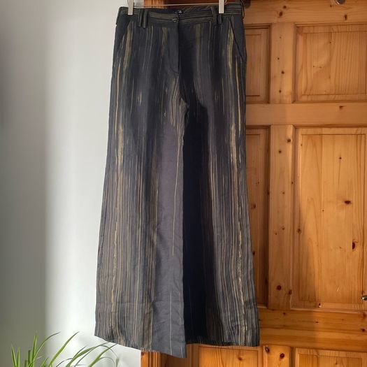 Per Una Speziale wide leg long length trousers size 14 long New