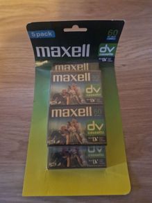 maxwell dv cassette sealed pack
