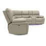 Rita Manual Leather Recliner Sofa Image 3