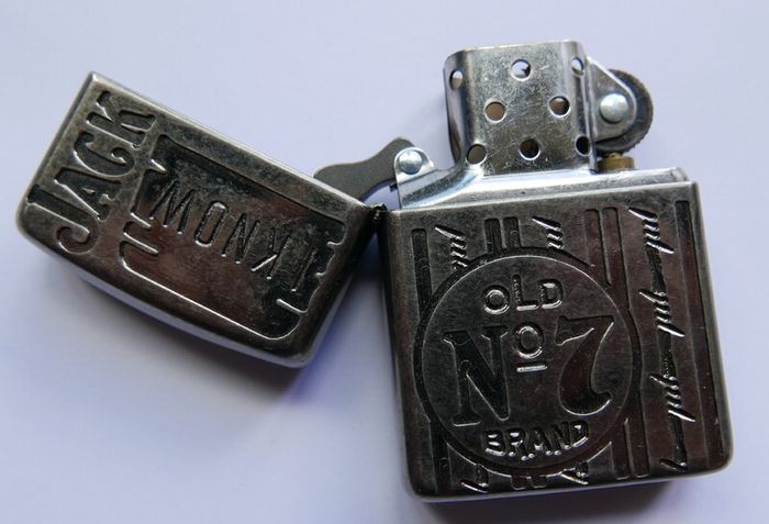 Vintage Zippo Jack Daniel's Jd I Know Jack Armor Zippo Lighter