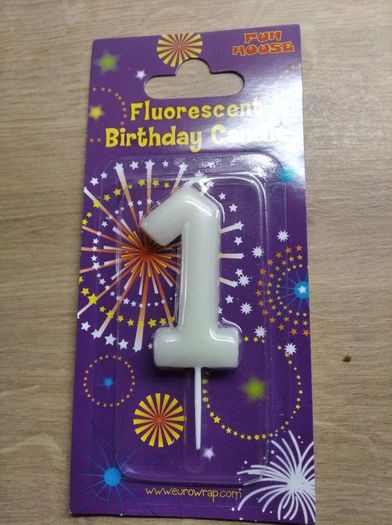 Fluorescent Birthday Candles
