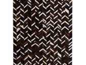 Rug Genuine Leather Patchwork 120x170 cm Chevron Black/White
